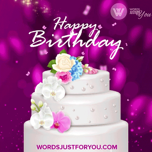 Animated Happy Birthday Gif With Cake