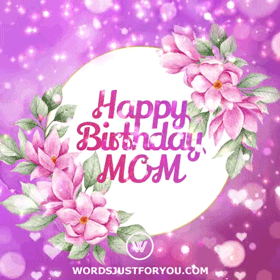 Animated Happy Birthday Mom Gif
