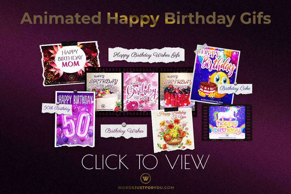 Animated Happy Birthday Gifs Avilable At Wordsjustforyou.com