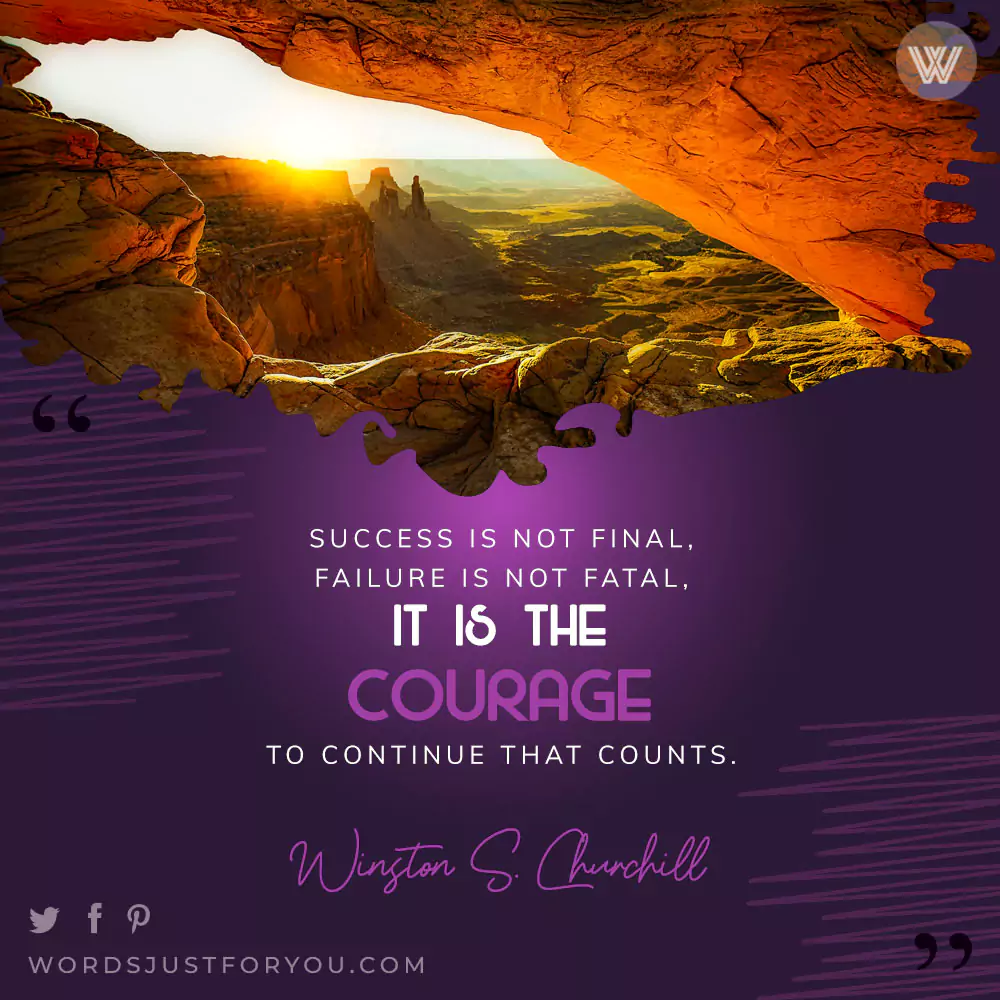 Motivational Quote By Winston S. Churchill