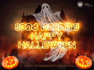 Good Morning Happy Halloween Gif