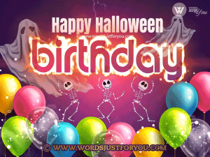 Happy Halloween Birthday Gif