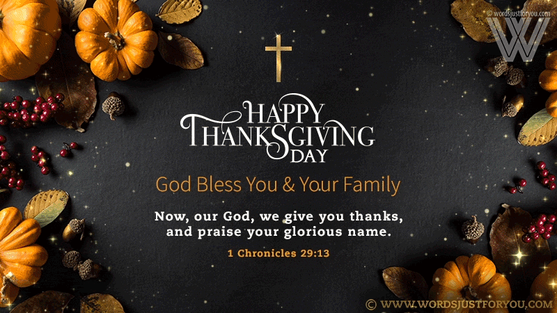Happy Thanksgiving Blessings Gif