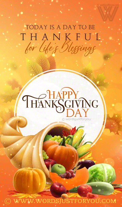 Beautiful Happy Thanksgiving Gif - Animated Happy Thanksgiving Gif