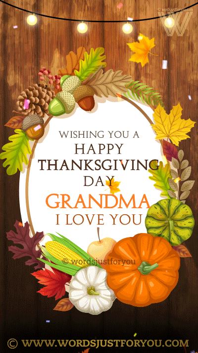 Happy Thanksgiving Grandma Gif - Happy Thanksgiving Grandmother - Happy Thanksgiving Gif