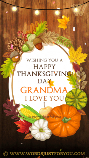Happy Thanksgiving Grandma Gif - Happy Thanksgiving Grandmother - Happy Thanksgiving Gif