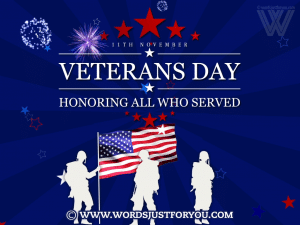 Animated Happy Veterans Day Gif With Fireworks, Usa Flag - Happy Veterans Day