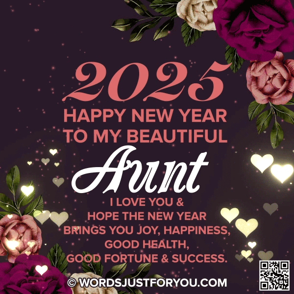 2025 Happy New Year Aunt GIF, Happy New Year Aunt, Happy New Year Aunt Gif, Happy New Year My Aunt Gif with Wishes, Happy New Year My Aunt Gif, Happy New Year Wishes for Aunt, New Year Wishes for Aunt, Happy New Year Card for My Aunt, Aunt Happy New Year Gif,
