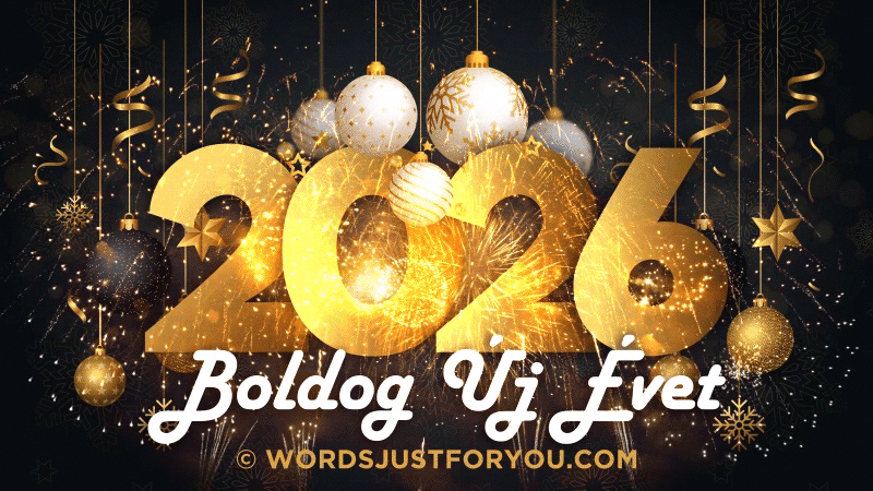 2026 Boldog Új Évet Gif