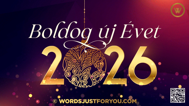 2026 Boldog Új Évet Gif. Happy New Year Wishes In Hungarian.