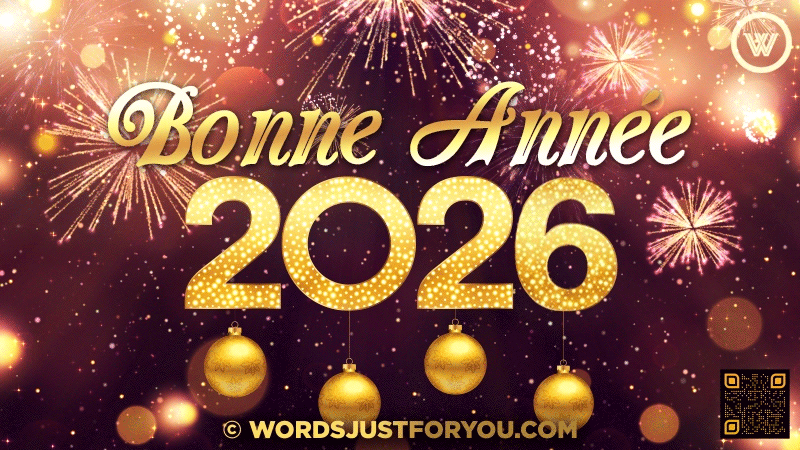 2026 Bonne Année Gif, Happy New Year In French Gif