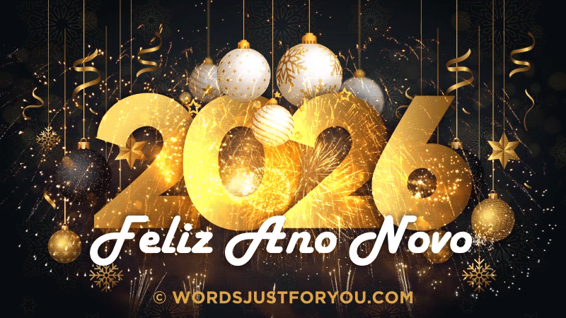 Feliz Ano Novo Gif, Feliz Ano Novo, Feliz Ano Novo 2026, Happy New Year Gif In Portuguese, Happy New Year In Portuguese, Happy New Year Wishes In Portuguese