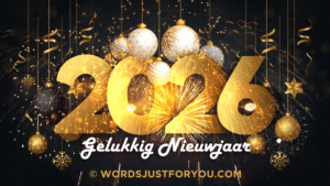 2026 Gelukkig Nieuwjaar GIF, 2026 Dutch New Year GIF, Happy New Year Wishes in Dutch