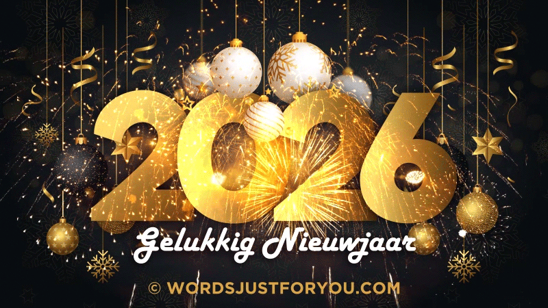 2026 Gelukkig Nieuwjaar Gif, 2026 Dutch New Year Gif, Happy New Year Wishes In Dutch