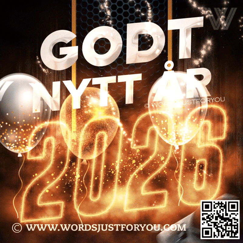 2026 Godt Nytt År Gif, Happy New Year In Norwegian Gif