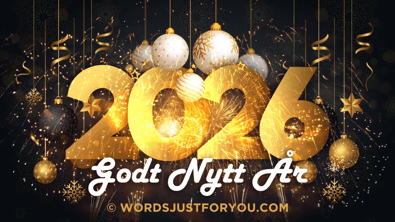 2026 Godt Nytt År Gif