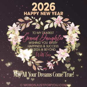 2026 Happy New Year Granddaughter GIF, Happy New Year Granddaughter, Happy New Year Granddaughter Gif, Happy New Year My Granddaughter Gif with Wishes, Happy New Year My Granddaughter Gif, Happy New Year Wishes for Granddaughter, New Year Wishes for Granddaughter