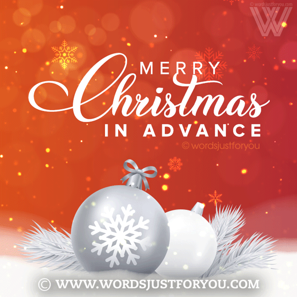 Advance Merry Christmas Gif