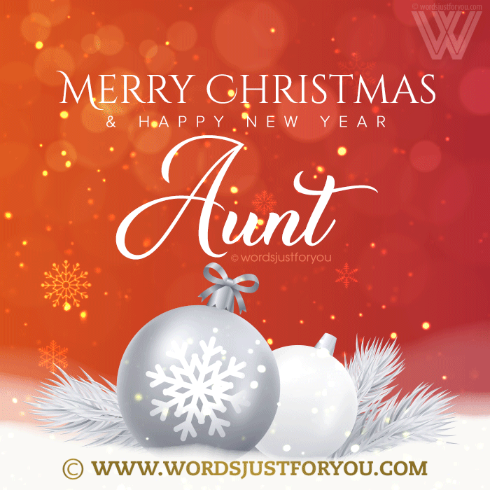 Animated Merry Christmas Aunt Gif - Merry Christmas Aunt