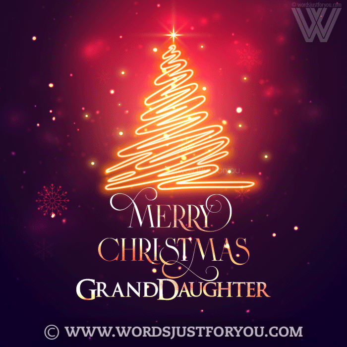 Animated Merry Christmas Granddaughter Gif - Merry Christmas Granddaughter Gif