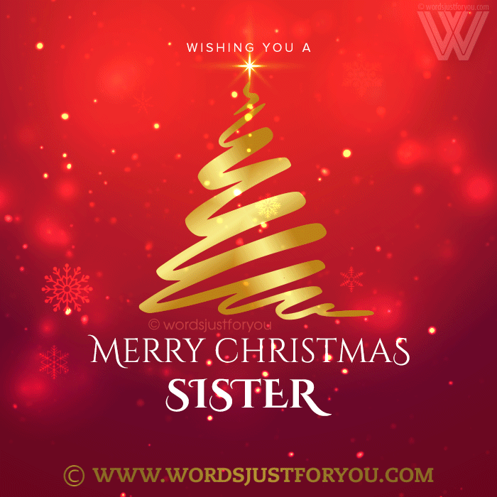 Merry Christmas Sister Gif - Merry Christmas Sis Ecard