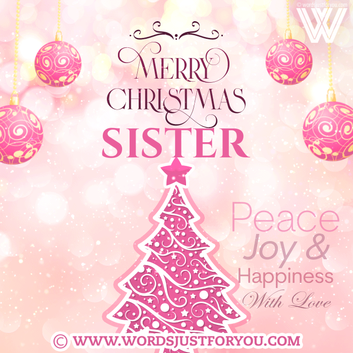 Animated Merry Christmas Sister Gif - Merry Christmas Sister