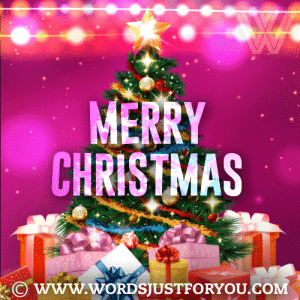 Beautiful Christmas Gif With Pink Background