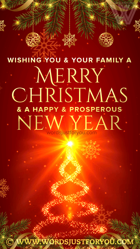 Best Merry Christmas And Happy New Year Gif