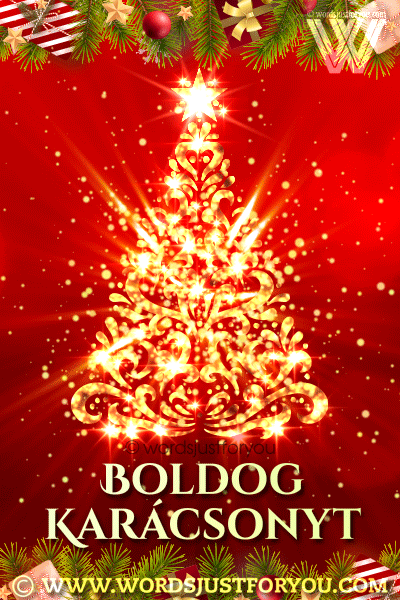 Boldog Karacsonyt Gif - Merry Christmas Gif In Hungarian