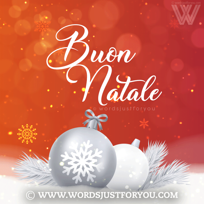 Buon Natale Gif - Merry Christmas In Italian
