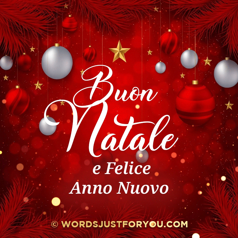 Cartolina d'auguri di Buon Natale e Felice Anno Nuovo, Buon Natale e Felice Anno Nuovo, Buon Natale GIF