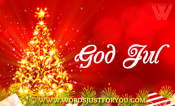 God Jul Gif - Merry Christmas Gif In Swedish