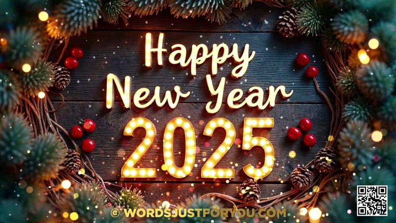 Happy New Year Greetings 2025 Gif, Happy New Year GIF, 2025 GIF