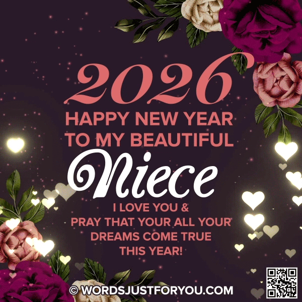 2026 Happy New Year Niece Gif, Happy New Year Niece, Happy New Year Niece Gif, Happy New Year My Niece Gif With Wishes, Happy New Year My Niece Gif, Happy New Year Wishes For Niece, New Year Wishes For Niece, Happy New Year Card For My Niece, Niece Happy New Year Gif, Happy New Year 2026 Gif, Happy New Year Gif, 2026, 2026 Gif, Happy New Year, Happy New Year Ecard