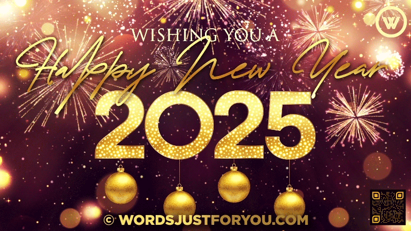 Happy New Year Wishes 2025 Gif, 2025 GIF, New Year GIF Image