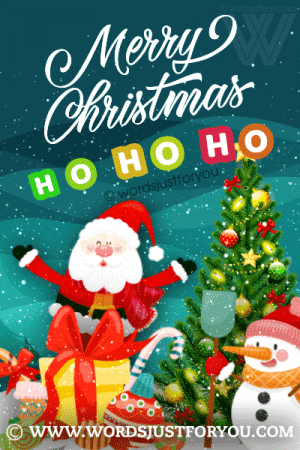 Ho Ho Ho Santa Merry Christmas Gif