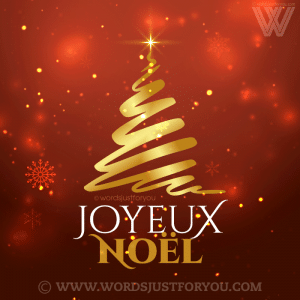Joyeux Noël Gif - Merry Christmas Gif In French - Gif Joyeux Noël Scintillant