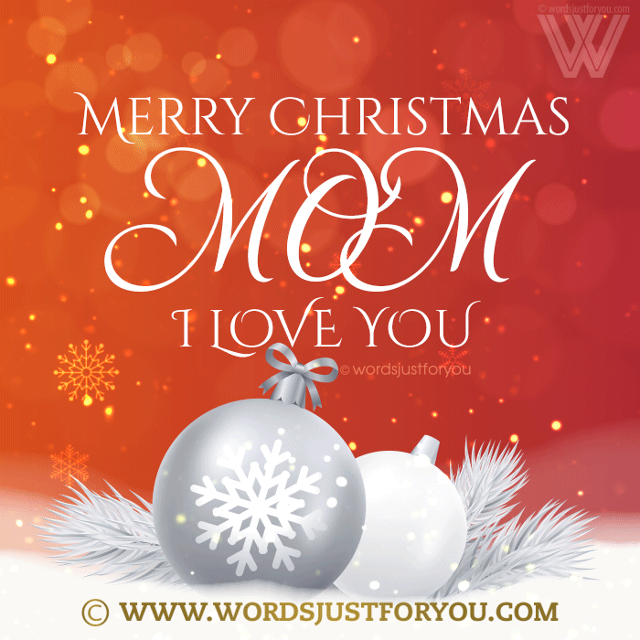 Merry Christmas Gif For Mom - Merry Christmas Mom Ecard