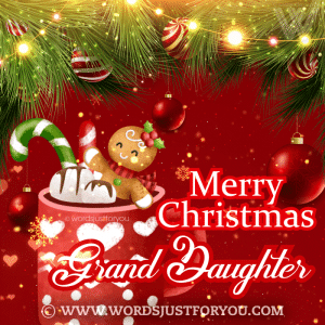 Merry Christmas Granddaughter Gif - Merry Christmas Granddaughter Card