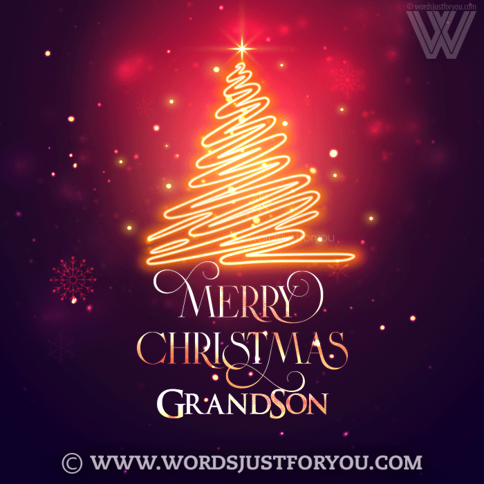Animated Merry Christmas Grandson Gif - Merry Christmas Grandson Gif