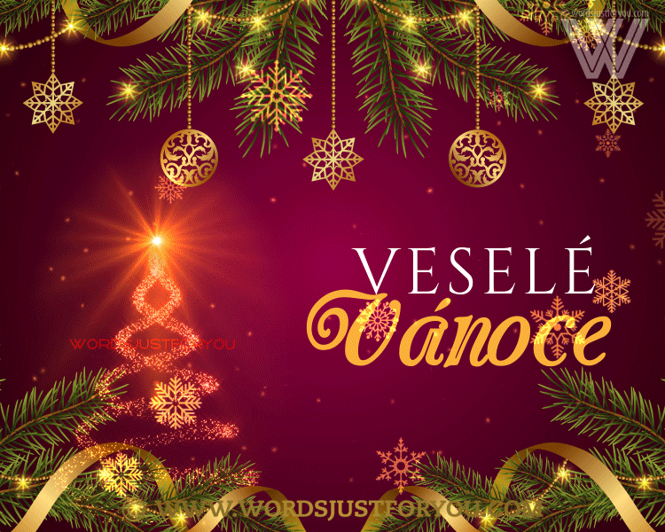 Veselé Vánoce Gif - Merry Christmas In Czech