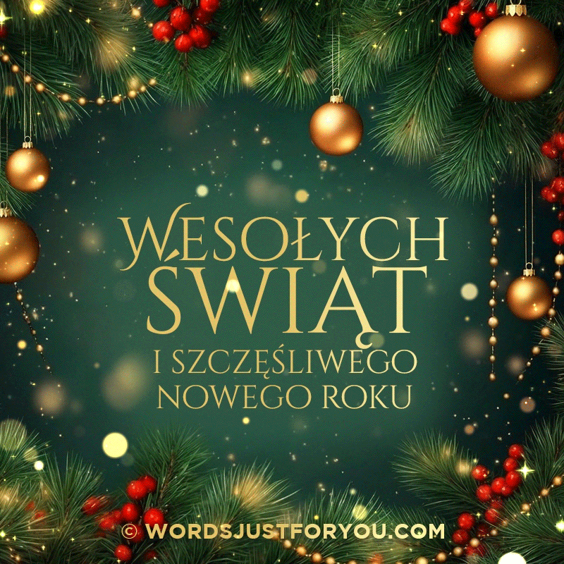 Wesołych Świąt Bożego Narodzenia I Szczęśliwego Nowego Roku – E-Kartka