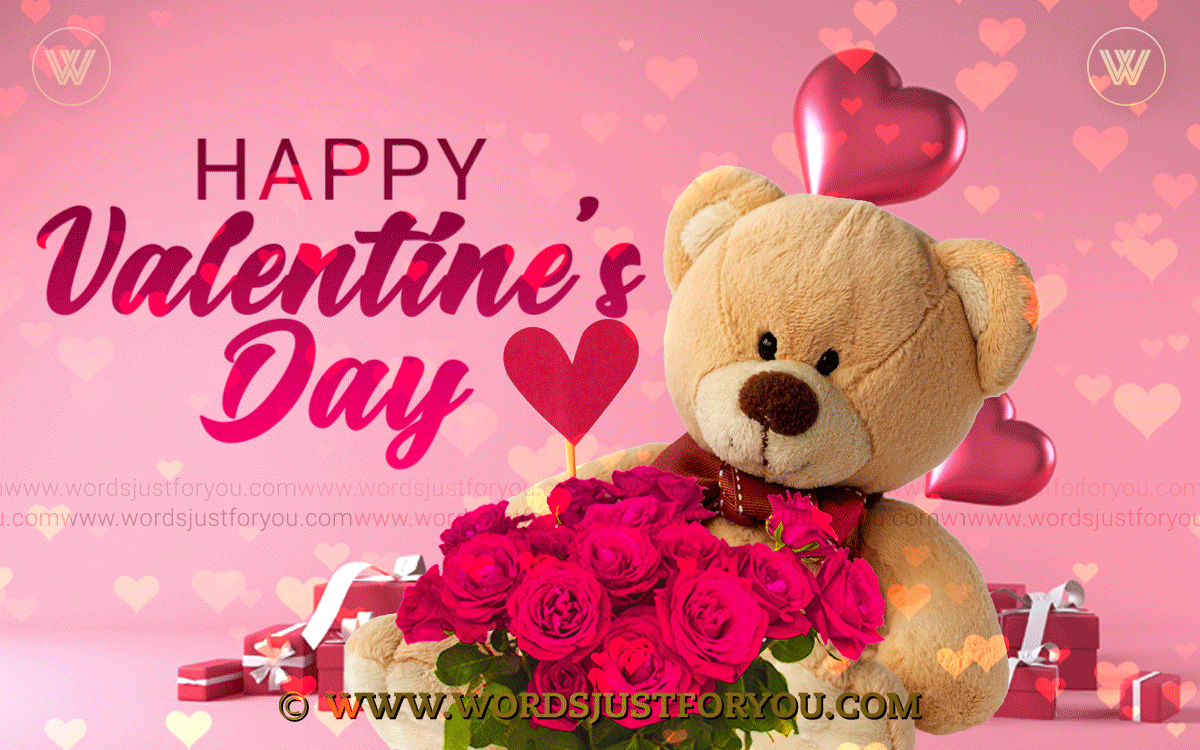 Pink Happy Valentines Day Gif - Valentines Day Gif For Friend