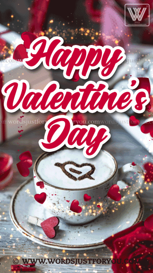 Glitter And Hearts Valentines Day Gif