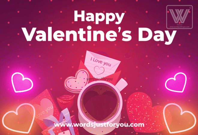 Neon Happy Valentines Day Gif - Animated Happy Valentines Day Gif