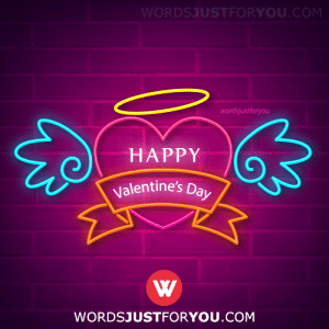 Neon Happy Valentines Day Gif - Happy Valentines Day Gif