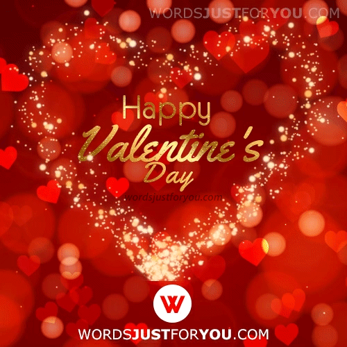 Animated Glitter Happy Valentines Day Gif
