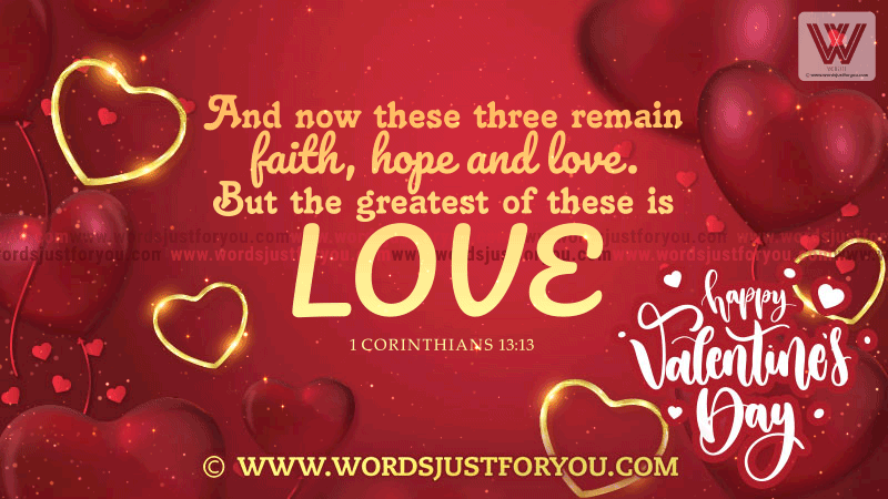 Happy Valentines Day Religious Gif With Bible Verse