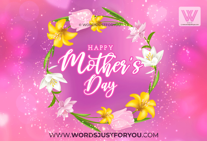 Amazing Glitter Happy Mothers Day Flowers Gif - Happy Mothers Day Gif