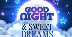Goodnight Gif - Amazing Goognight And Sweet Dreams Gif With Neon Stars